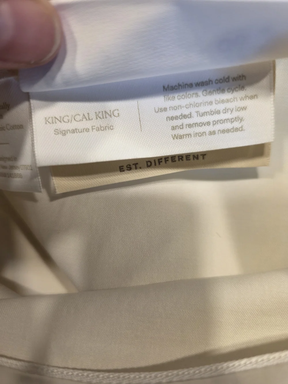 Boll & Branch Signature Hemmed Duvet Set in Ivory